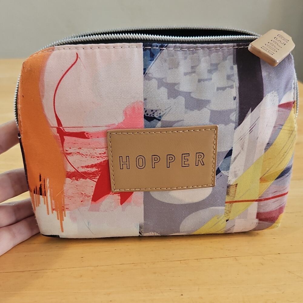 Hopper Multicolor Fabric Zipper Makeup Bag Cosmetic Pouch Travel Organizer Case